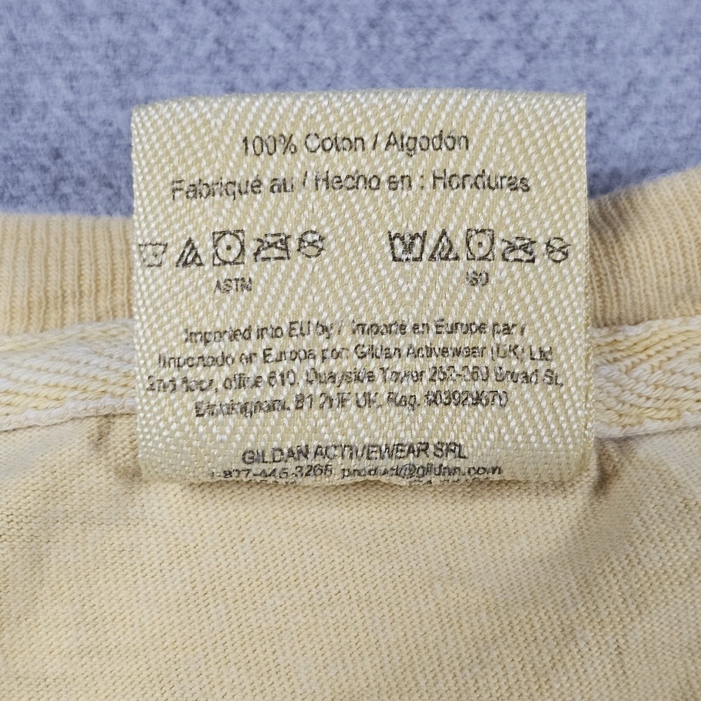 Confort Colors VTG Men's T-Shirt Yellow Snoopy Short Sleeve Sz XL - Picture 7 of 16